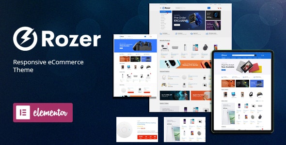 Rozer数码产品购物商城WooCommerce主题 - 图片1 Rozer数码产品购物商城WooCommerce主题 - 图片1