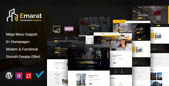 Emarat v1.5.0 建筑设计和建筑企业网WordPress主题 - 图片1 Emarat v1.5.0 建筑设计和建筑企业网WordPress主题 - 图片1