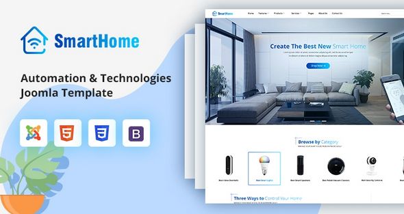 Joomla主题SmartHome 3.11 响应式智能家居网站Joomla模板 - 图片1 Joomla主题SmartHome 3.11 响应式智能家居网站Joomla模板 - 图片1