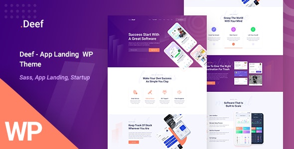 WordPress主题Deef 1.0.1 小程序软件游戏APP落地页推介WP主题 WordPress主题Deef 1.0.1 小程序软件游戏APP落地页推介WP主题