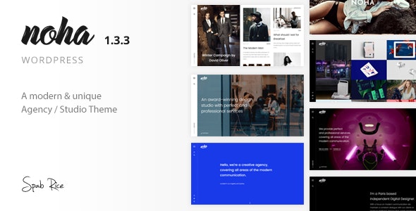 WordPress主题Noha 1.3.4 创意设计机构工作室WP主题 WordPress主题Noha 1.3.4 创意设计机构工作室WP主题