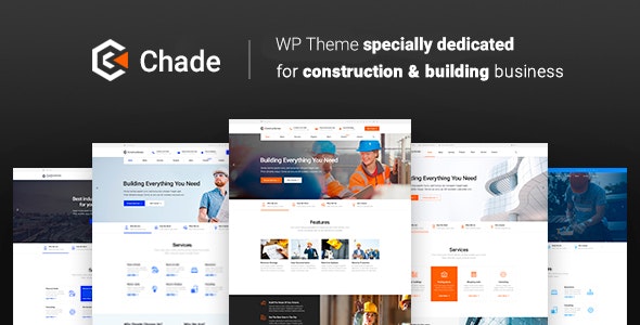 WordPress主题Chade 1.1.6 响应式建筑施工企业网站WP主题 WordPress主题Chade 1.1.6 响应式建筑施工企业网站WP主题