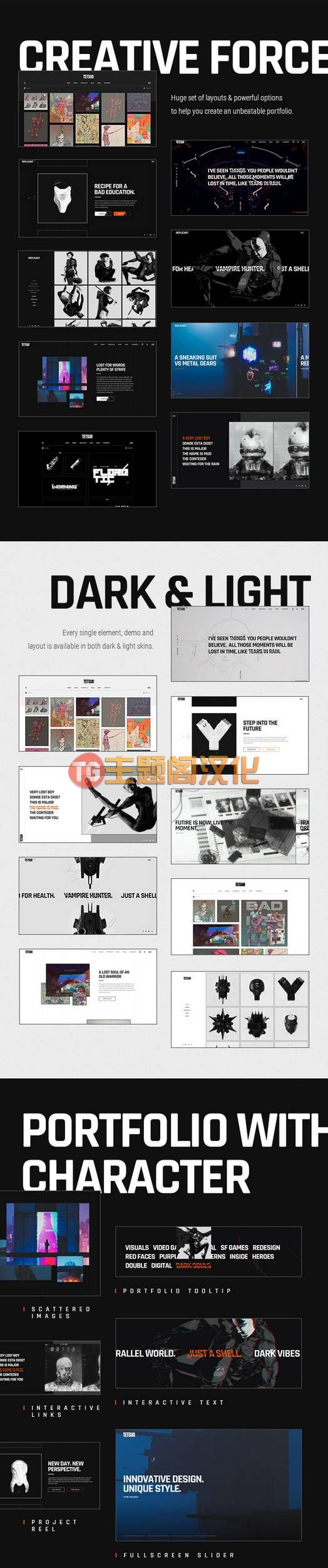 Tetsuo汉化版创意艺术和插画设计作品集WordPress主题V1.5.1 - 图片2 Tetsuo汉化版创意艺术和插画设计作品集WordPress主题V1.5.1 - 图片2