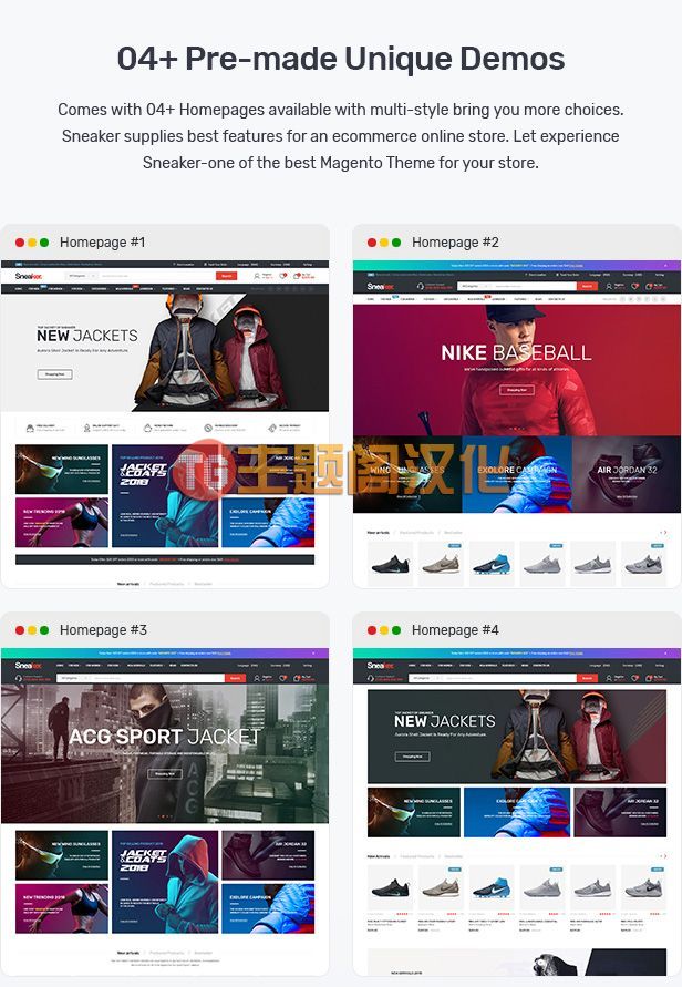 Magento主题Sneaker 1.0.1 服饰鞋子健身用品外贸商店Magento模板 - 图片2