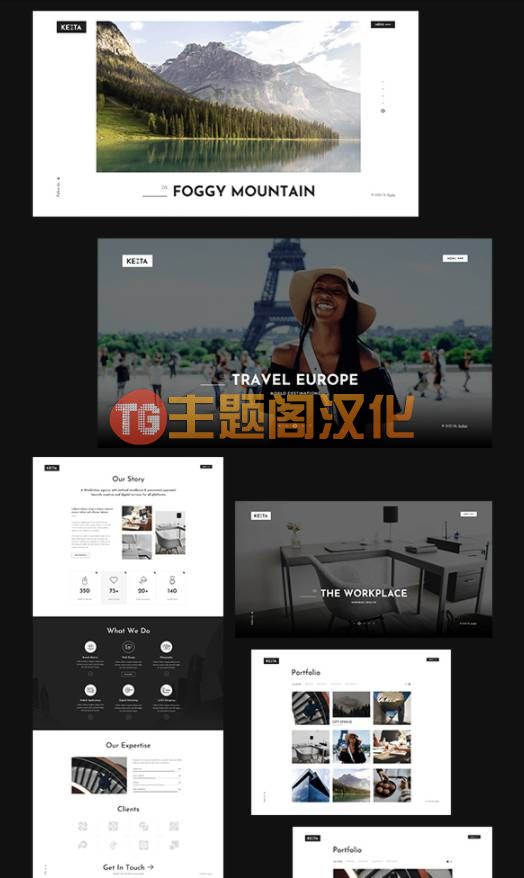 WordPress主题Kezta 1.1.1 创意作品集展示WP主题 - 图片2