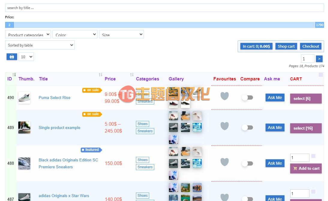 表格显示产品WooCommerce插件WOOT Pro 2.0.6 免激活版 - 图片2 表格显示产品WooCommerce插件WOOT Pro 2.0.6 免激活版 - 图片2