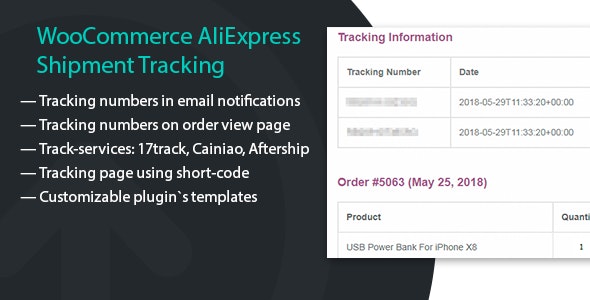AliExpress Shipment Tracking速卖通订单物流跟踪WC插件V1.1.11 - 图片1 AliExpress Shipment Tracking速卖通订单物流跟踪WC插件V1.1.11 - 图片1