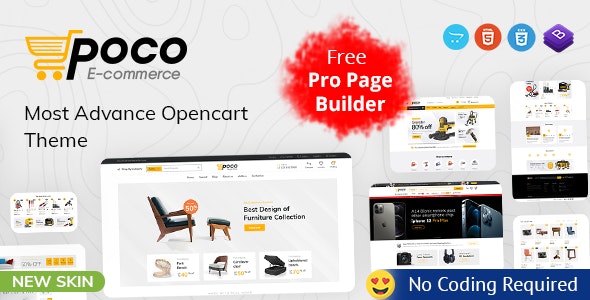 Poco响应式外贸电商购物网站OpenCart 3主题V1.7.0 - 图片1 Poco响应式外贸电商购物网站OpenCart 3主题V1.7.0 - 图片1