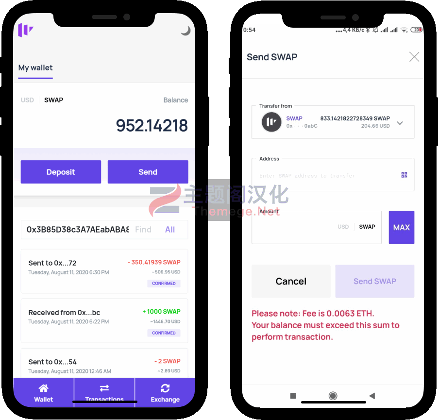 MCWallet Pro 1.1.1493 比特币/以太坊/ERC20钱包WordPress插件 - 图片5 MCWallet Pro 1.1.1493 比特币/以太坊/ERC20钱包WordPress插件 - 图片5