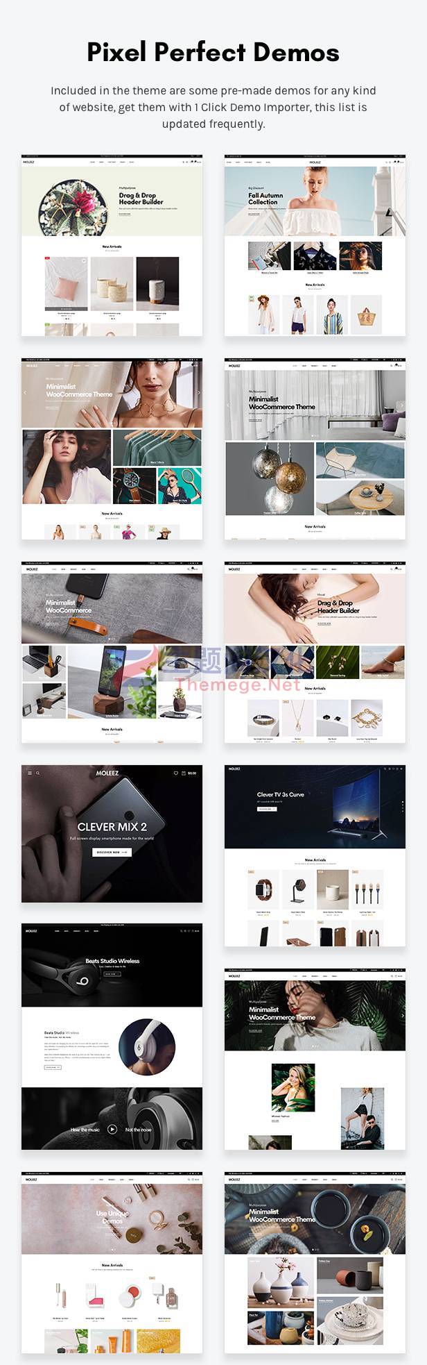 Moleez极简时装和家具饰品跨境电商WooCommerce主题V2.4.3 - 图片2 Moleez极简时装和家具饰品跨境电商WooCommerce主题V2.4.3 - 图片2