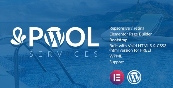 WordPress主题Pool 3.3.1 泳池清洁服务企业网站WP主题 WordPress主题Pool 3.3.1 泳池清洁服务企业网站WP主题