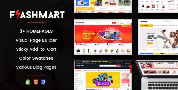 Shopify主题FlashMart 1.0.1 响应式多用途数码时装配饰Shopify模板 - 图片1 Shopify主题FlashMart 1.0.1 响应式多用途数码时装配饰Shopify模板 - 图片1