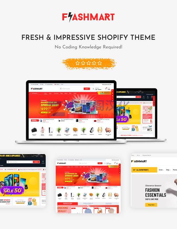 Shopify主题FlashMart 1.0.1 响应式多用途数码时装配饰Shopify模板 - 图片4 Shopify主题FlashMart 1.0.1 响应式多用途数码时装配饰Shopify模板 - 图片4