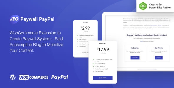 Paywall文章资源付费购买订阅WooCommerce插件V1.0.2 - 图片1 Paywall文章资源付费购买订阅WooCommerce插件V1.0.2 - 图片1