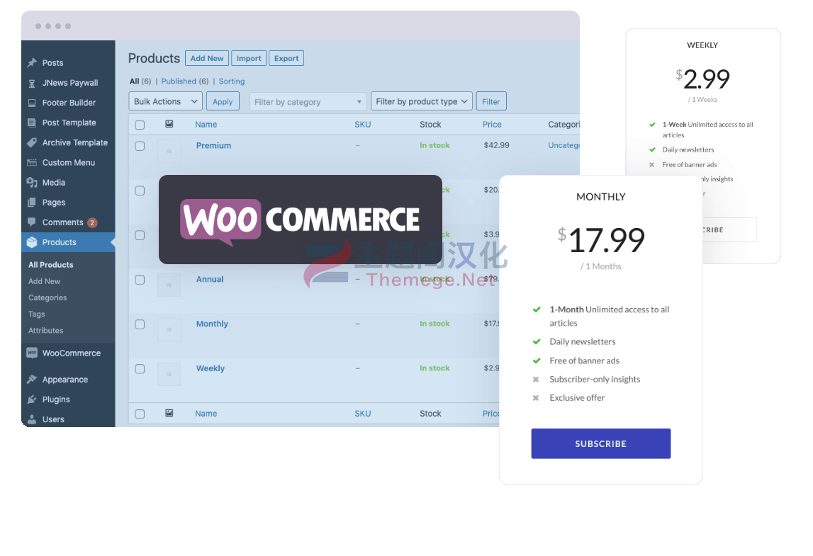 Paywall文章资源付费购买订阅WooCommerce插件V1.0.2 - 图片3