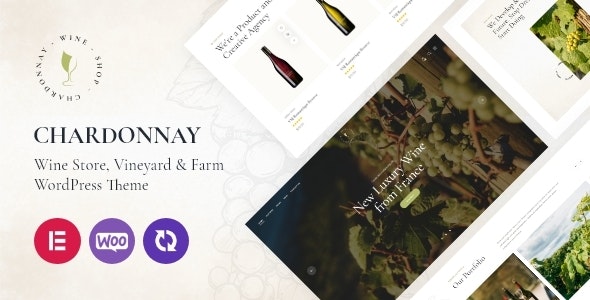 Chardonnay(v1.19)葡萄酒庄和农业旅游网站WordPress主题 Chardonnay(v1.19)葡萄酒庄和农业旅游网站WordPress主题