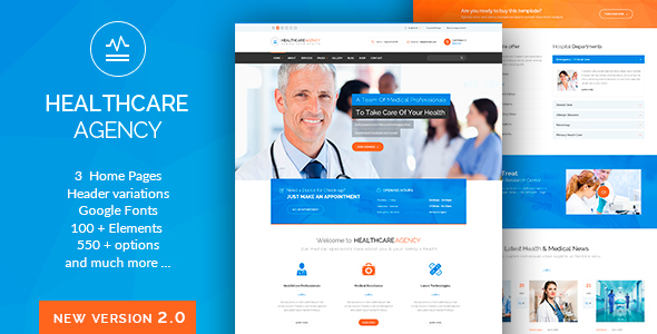 WordPress主题Healthcare医院医疗中心医疗保健网站模板 - 图片1 WordPress主题Healthcare医院医疗中心医疗保健网站模板 - 图片1