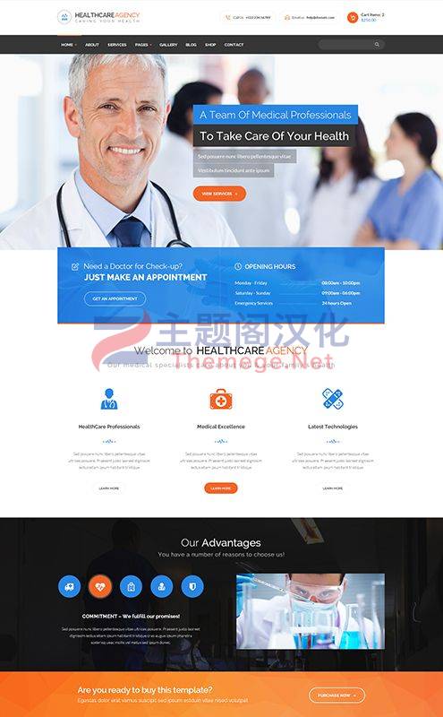 WordPress主题Healthcare医院医疗中心医疗保健网站模板 - 图片2 WordPress主题Healthcare医院医疗中心医疗保健网站模板 - 图片2