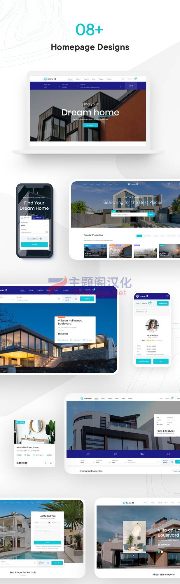 HomeID WordPress主题_房地产商和中介公司网站 - 图片3 HomeID WordPress主题_房地产商和中介公司网站 - 图片3
