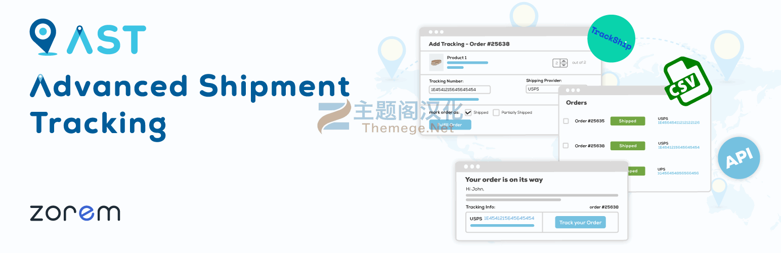 AST Pro汉化版_订单快递物流信息跟踪WooCommerce插件 - 图片1 AST Pro汉化版_订单快递物流信息跟踪WooCommerce插件 - 图片1