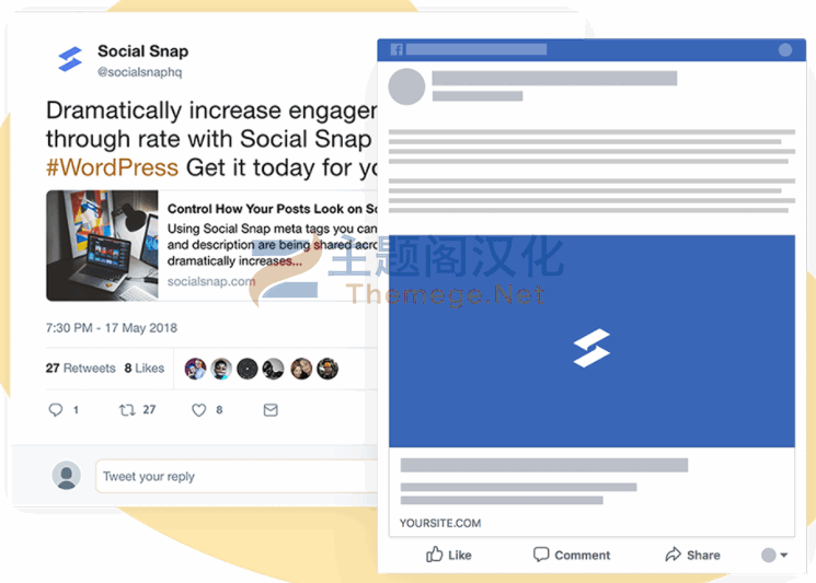 WordPress插件Social Snap 1.1.13 社交媒体分享引流WP插件 - 图片5 WordPress插件Social Snap 1.1.13 社交媒体分享引流WP插件 - 图片5