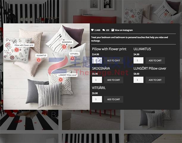 WooCommerce LookBook从图片热点直接下单 产品图片加标签 - 图片3 WooCommerce LookBook从图片热点直接下单 产品图片加标签 - 图片3