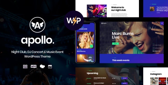 WordPress主题Apollo 1.3.7 夜总会DJ|音乐会|演唱会|音乐活动主题 WordPress主题Apollo 1.3.7 夜总会DJ|音乐会|演唱会|音乐活动主题