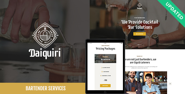 Daiquiri现代调酒和餐饮业务网站WordPress主题1.2.0 Daiquiri现代调酒和餐饮业务网站WordPress主题1.2.0