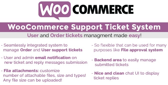 WooCommerce Support Ticket System售后支持工单插件v18.6 WooCommerce Support Ticket System售后支持工单插件v18.6