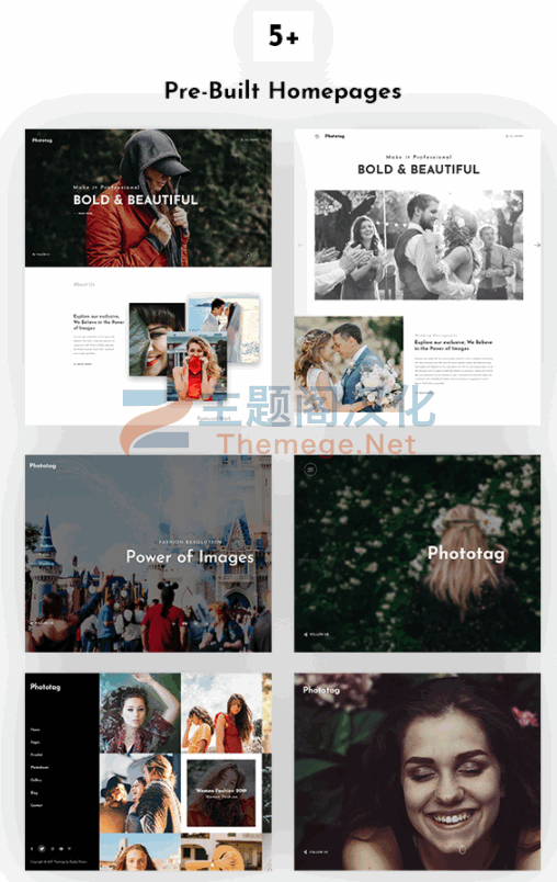 Fototag v1.3.10|摄影师摄影业务机构网站WordPress主题 - 图片2 Fototag v1.3.10|摄影师摄影业务机构网站WordPress主题 - 图片2