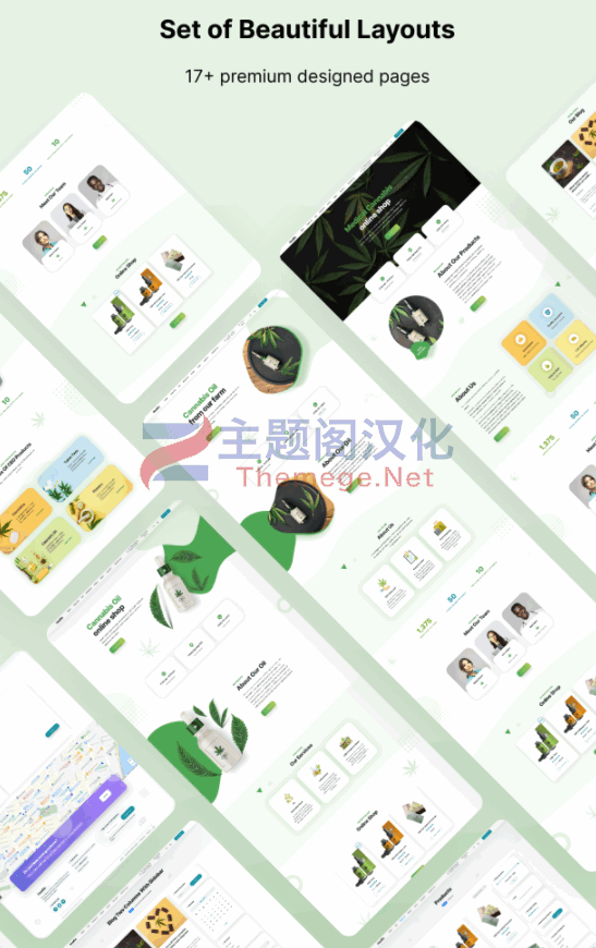 Healfio医用大麻原料商和咖啡店网站WordPress主题 - 图片2