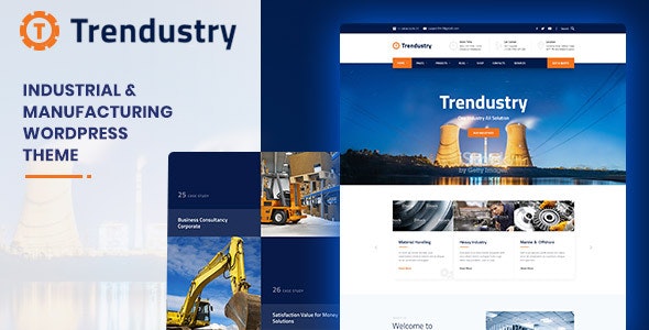 Trendustry WordPress主题_工业工厂制造业网站模板 - 图片1 Trendustry WordPress主题_工业工厂制造业网站模板 - 图片1
