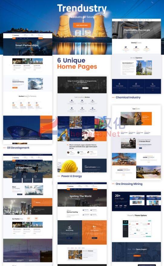 Trendustry WordPress主题_工业工厂制造业网站模板 - 图片2 Trendustry WordPress主题_工业工厂制造业网站模板 - 图片2