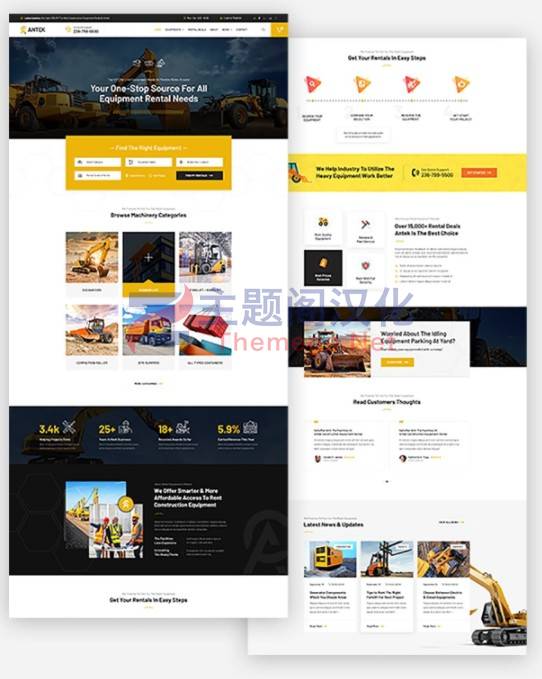 Antek v6.6|建筑设备工具租赁服务网站WordPress主题 - 图片2