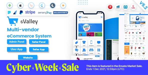 6valley多供应商多商户电子商务系统PHP源码V10.0+手机APP源码+管理后端 - 图片1 6valley多供应商多商户电子商务系统PHP源码V10.0+手机APP源码+管理后端 - 图片1