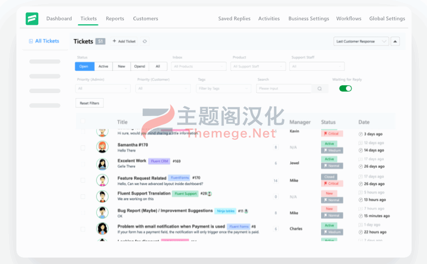 Fluent Support Pro汉化版_WordPress工单插件 - 图片2 Fluent Support Pro汉化版_WordPress工单插件 - 图片2