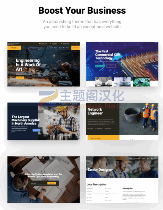 WordPress主题Grade 2.0.6 工业工厂制造业企业官网WP主题 - 图片2