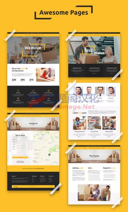 WordPress主题WeMove 1.5 搬家公司货运物流企业网站模板 - 图片2