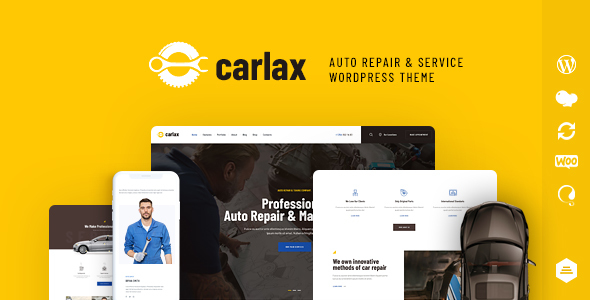 Carlax汽车配件店和汽车服务企业WordPress主题 - 图片2