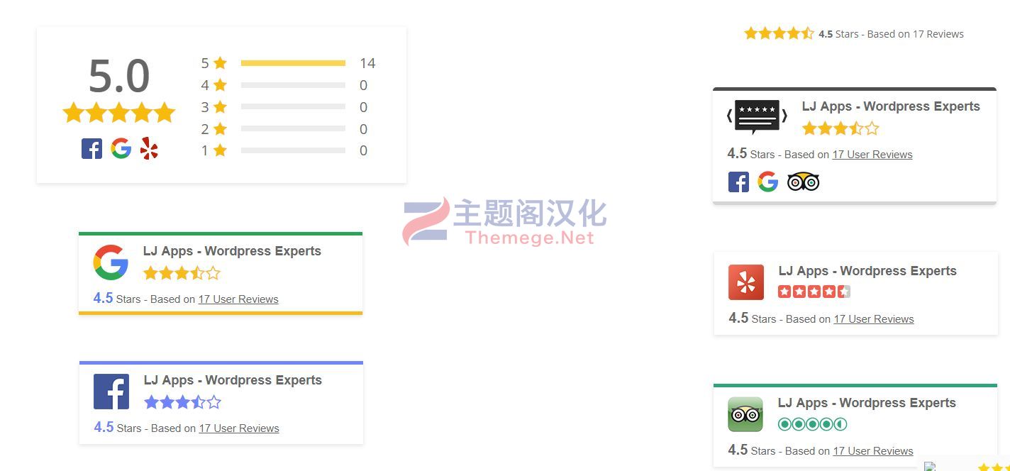 Facebook和Twitter评价轮播WordPress插件Review Slider Pro 11.2.1(Premium) - 图片5 Facebook和Twitter评价轮播WordPress插件Review Slider Pro 11.2.1(Premium) - 图片5