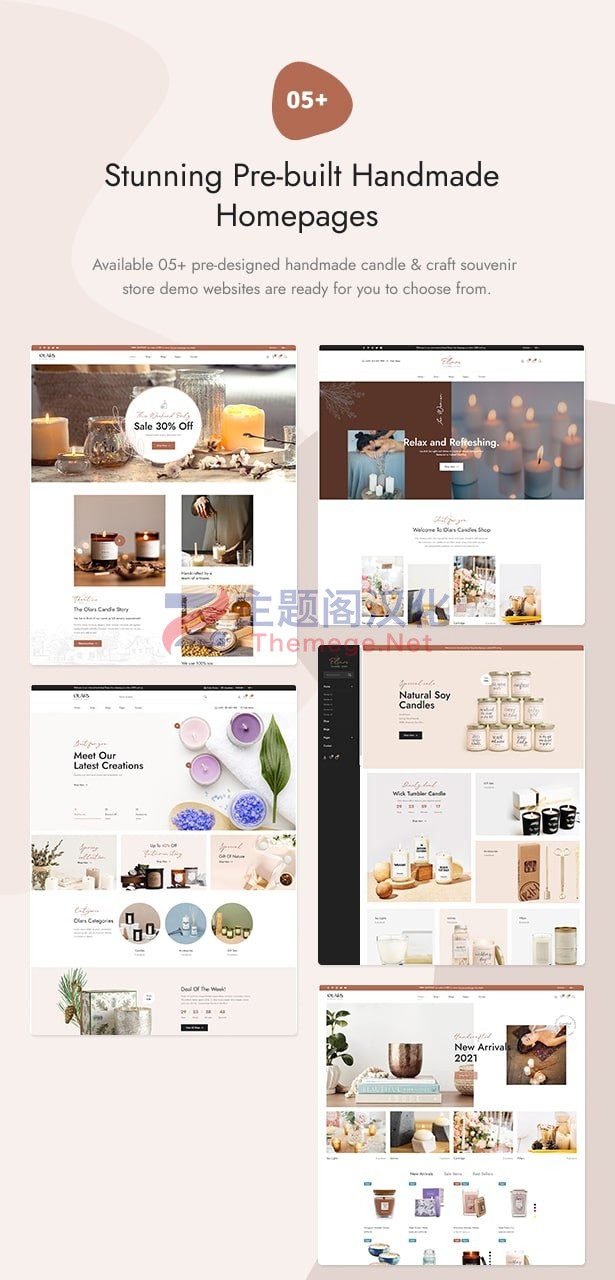 Olars(v1.0.22)手工蜡烛|家具|装饰品外贸电商WooCommerce主题 - 图片2 Olars(v1.0.22)手工蜡烛|家具|装饰品外贸电商WooCommerce主题 - 图片2
