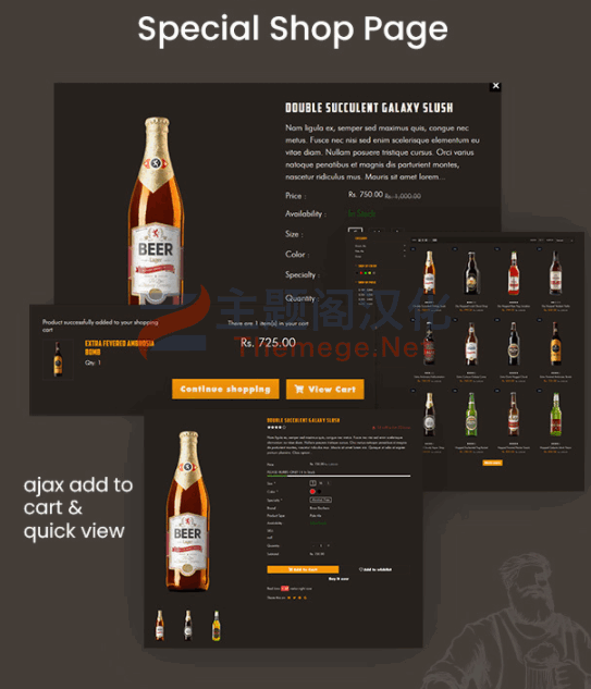 Shopify主题Cheerx 1.0 啤酒|红酒|酒精饮料外贸电商Shopify模版 - 图片4