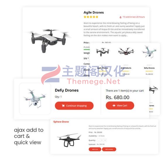 Shopify主题Hawki 1.0 无人机单品类外贸电商Shopify模版 - 图片3 Shopify主题Hawki 1.0 无人机单品类外贸电商Shopify模版 - 图片3