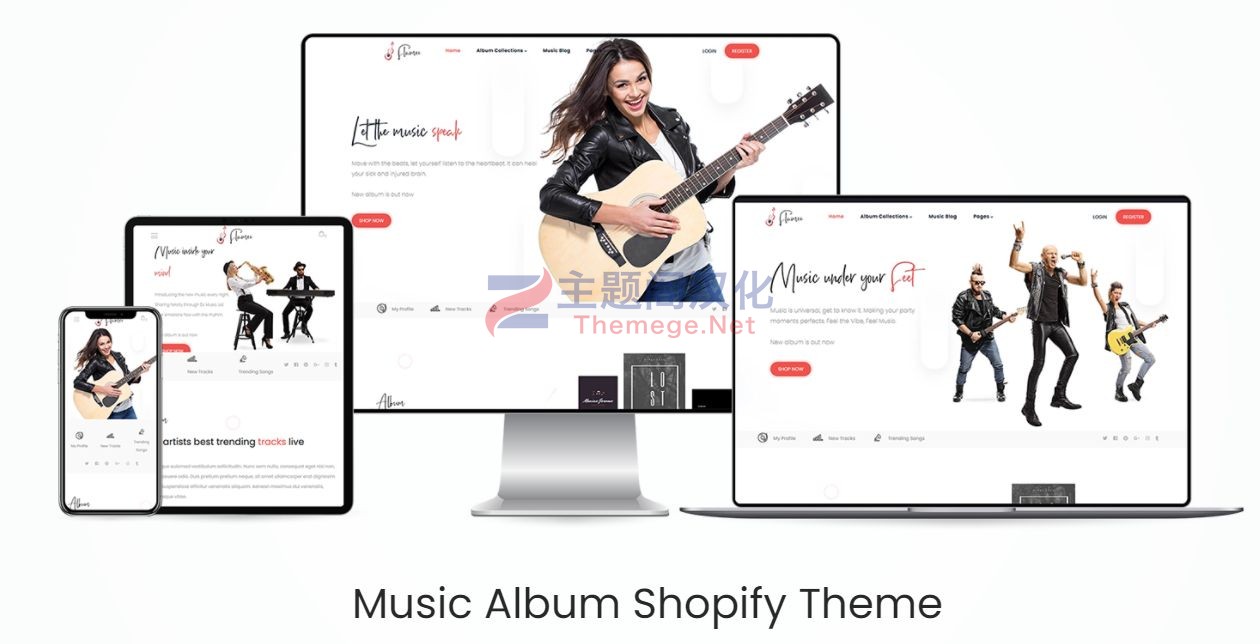 Shopify主题Flamez 1.0 在线音乐专辑和乐器设备外贸电商Shopify模版 - 图片2