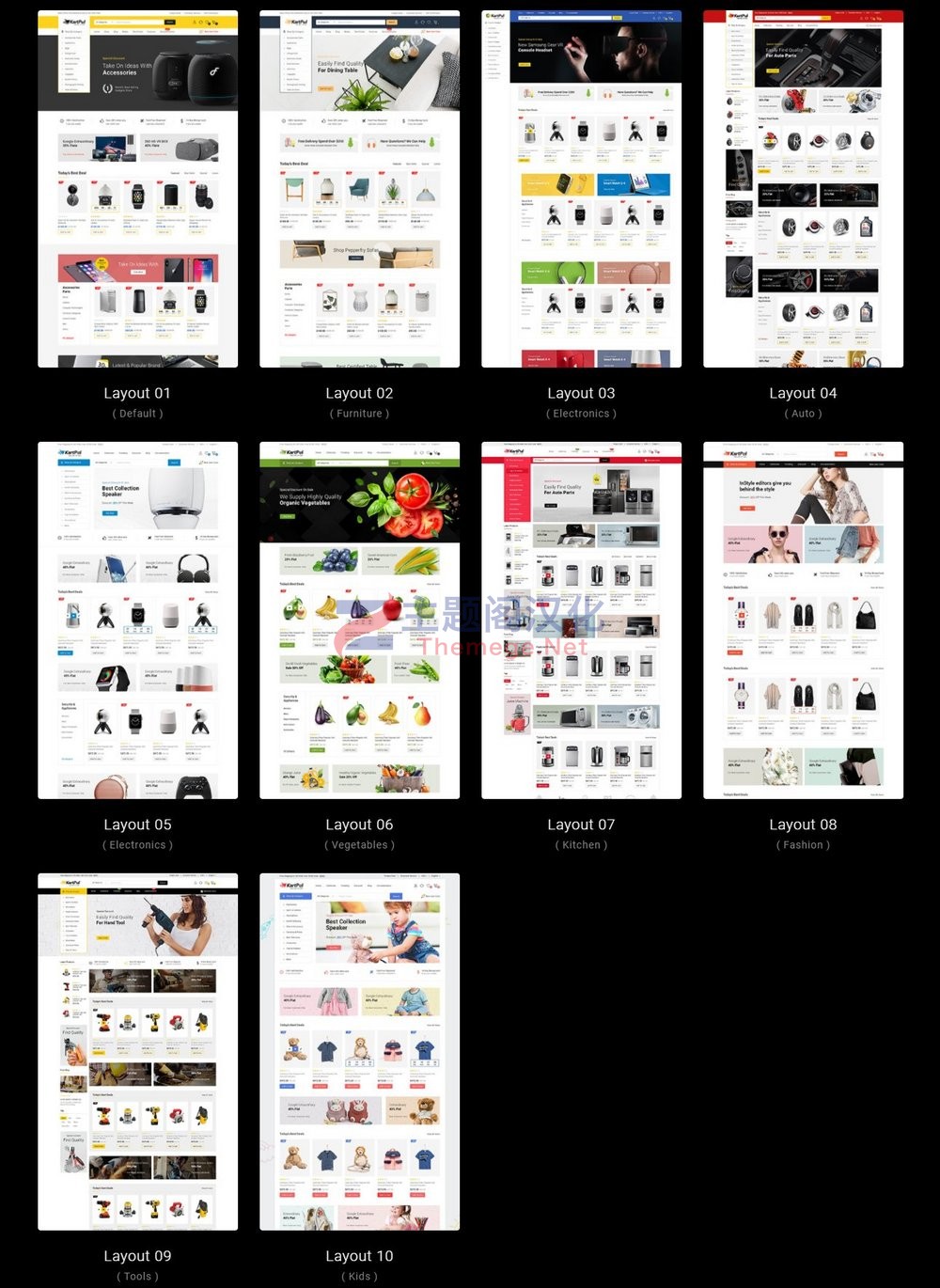 KartPul多品类通用外贸电商WooCommerce主题 含10组首页布局 - 图片2