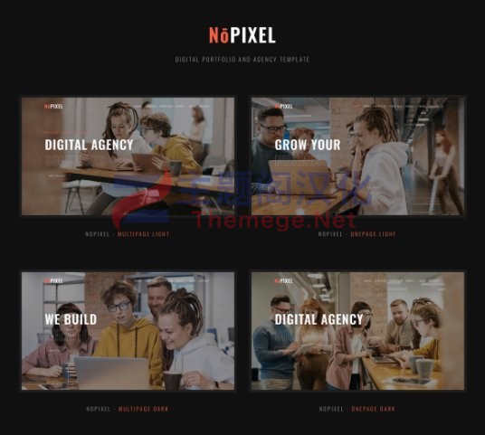 WordPress主题NoPixel 1.0 商业机构案例和作品集展示WP主题 - 图片2