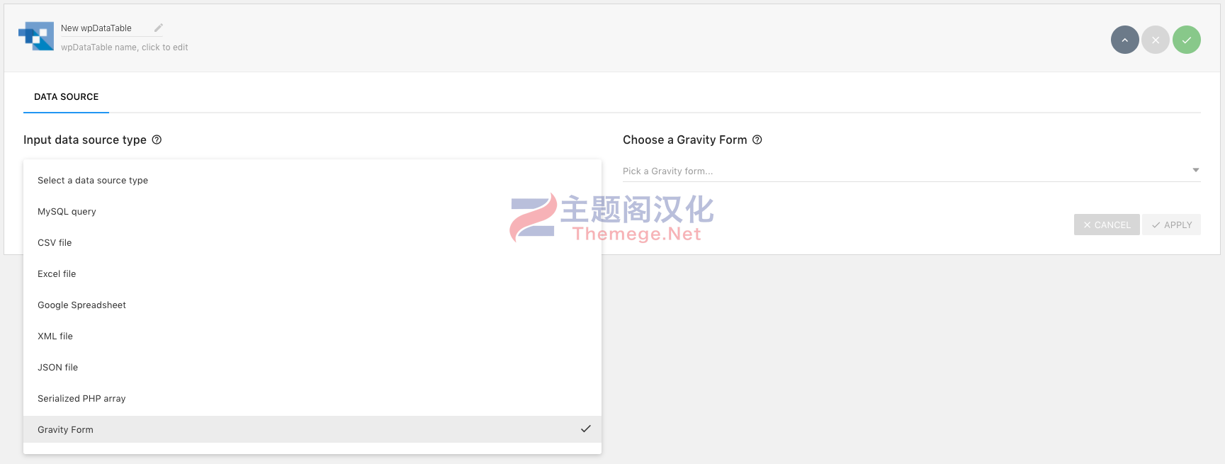 GF2DT汉化版(V1.8.0) 将Gravity Forms集成到wpDataTables图表 - 图片2 GF2DT汉化版(V1.8.0) 将Gravity Forms集成到wpDataTables图表 - 图片2