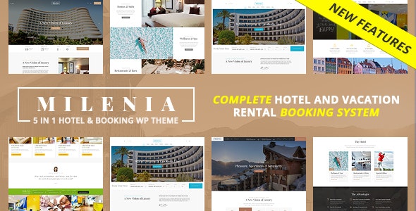 WordPress主题Milenia 1.3.2 宾馆公寓别墅度假村旅馆预订WP主题 - 图片1 WordPress主题Milenia 1.3.2 宾馆公寓别墅度假村旅馆预订WP主题 - 图片1