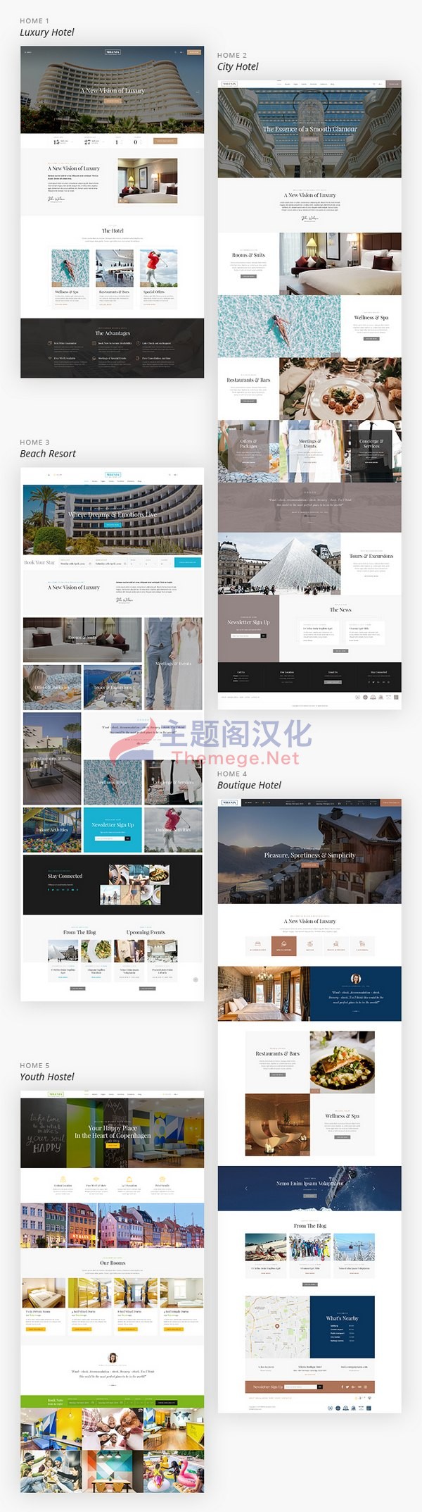 WordPress主题Milenia 1.3.2 宾馆公寓别墅度假村旅馆预订WP主题 - 图片2 WordPress主题Milenia 1.3.2 宾馆公寓别墅度假村旅馆预订WP主题 - 图片2