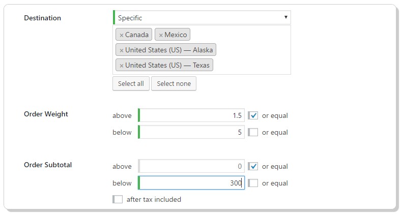 WooCommerce Weight Based Shipping Plus基于重量等计算运费V5.5.6 - 图片3